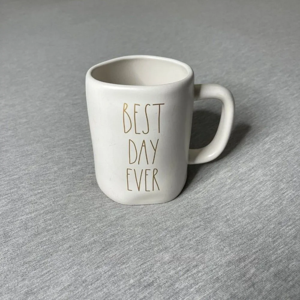 Rae Dunn Artisan Wedding Collection by Magenta Coffee Mugs 2 PCS. Set